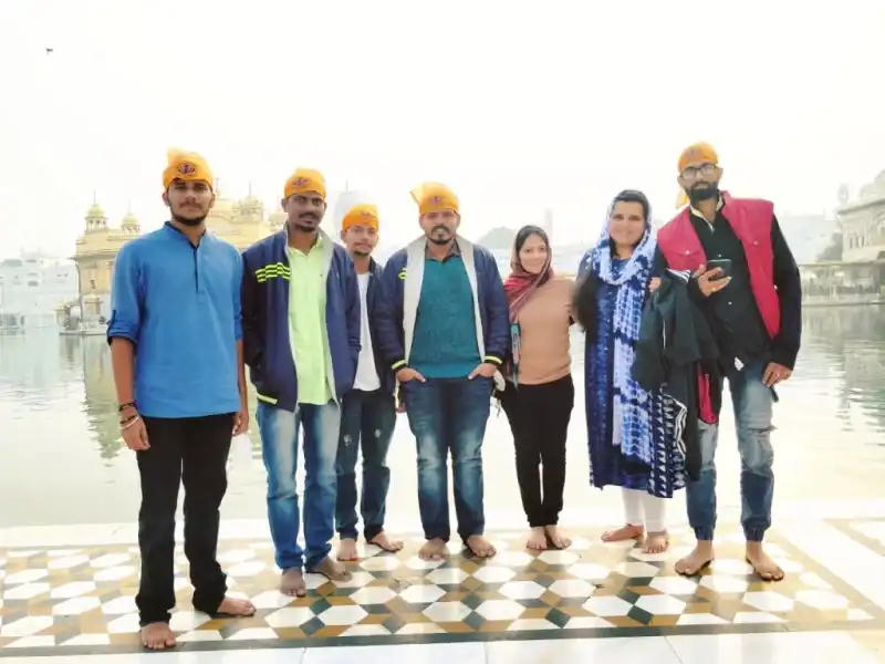 Tour Group at Wagah Border gate Punjab