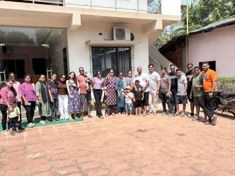 Tour Group enjoying beach sunset Goa