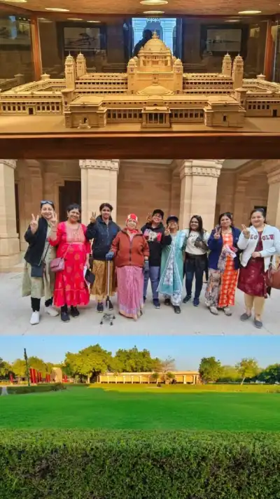 Tour Group at Umaid Bhawan Palace Jodhpur
