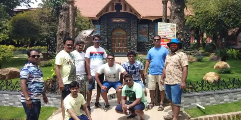 Group photo at South India Resort