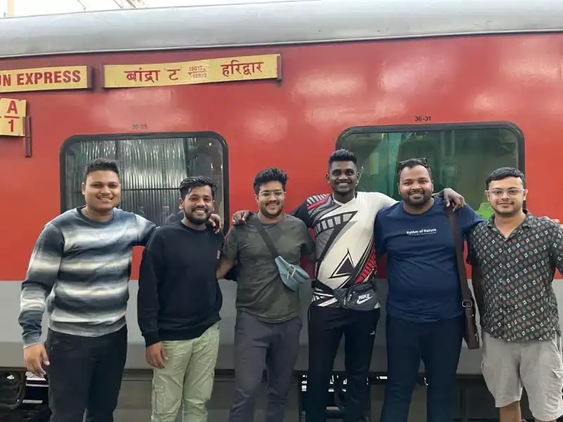 Tour Group at Haridwar Express Train