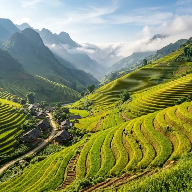 Sapa Valley Rice Terraces Vietnam