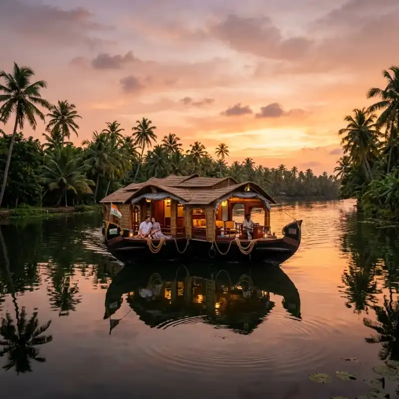 South India Alleppey Houseboat